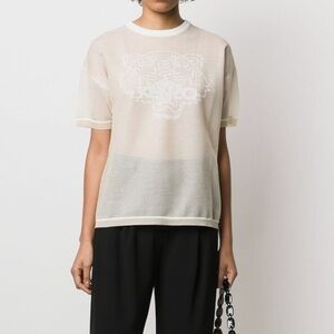 New! Kenzo Beige Knit T-Shirt